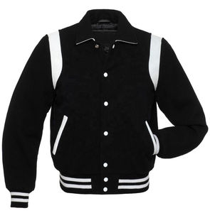 Logotipo personalizado Unisex Niños Varsity Baseball Bomber Chaquetas Causal Slim Fit Button Down School Varsity CollegeBaseballjacket para los hombres - Product Image 3