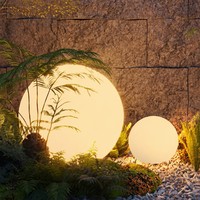 Lampe solaire de jardin en forme de sphère, IP65, étanche, pour cour extérieure, chemin, télécommande, éclairage d'ambiance, éclairage paysager