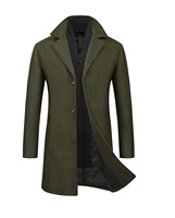Dernier meilleur 2023 classique hommes laine pardessus chaud hiver long hommes Trench longs manteaux manteaux de laine