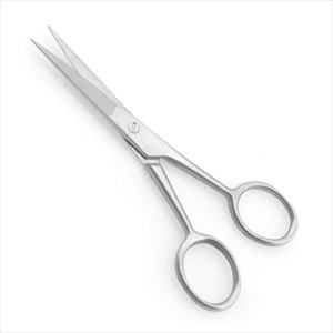 Tijeras de corte de bigote para hombres hechas a mano, hoja recta de belleza de acero inoxidable para vello Facial, pan, cuidado de uñas afiladas, manicura - Product Image 1