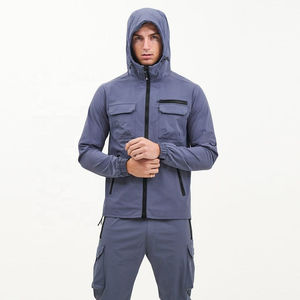 SUMROOS Nouveau survêtement de sport personnalisé de haute qualité Design personnalisé Survêtement de jogging imperméable Veste coupe-vent en nylon - Product Image 6