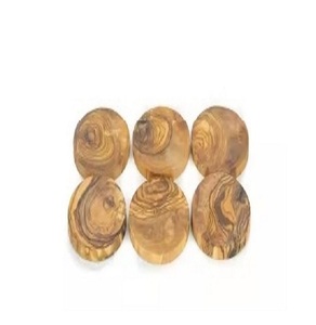 Posavasos de madera redondo liso de nueva tendencia para bebidas Producto de gran oferta y posavasos de madera de la mejor calidad - Product Image 2