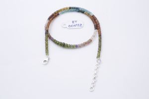 Collar de Piedras Preciosas Facetadas de Zafiro, Esmeralda y Rubí Naturales, con Cierre de Plata de Ley 925, Regalo Unisex de Lujo - Product Image 4