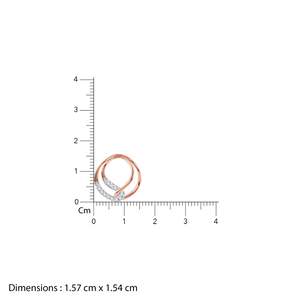 จี้เพชรรูปโบว์สีโรสโกลด์หรูหราและหรูหรา - Product Image 6
