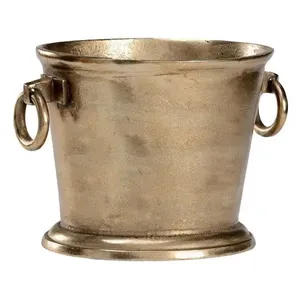 Refroidisseur à vin martelé à double paroi en acier inoxydable Bol de serveur de table pour boissons et fêtes Outil de bar en gros - Product Image 3