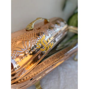 Ensemble de 3 casseroles en cuivre poli à la main, design embossé, texture texturée, fabrication indienne, très demandées. - Product Image 6