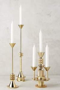 Support conique en métal vintage parfait pour la décoration de table à manger élégante et l'éclairage romantique confortable - Product Image 2