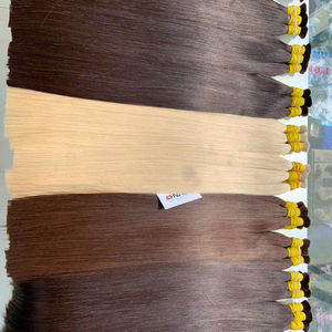 Extensions de Cheveux Humains Raides Naturels Vietnamiens Super Double Noyés Couleur Claire en Vrac à un Prix - Product Image 4