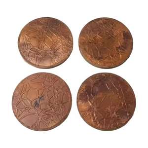 Classic Style Eco-Friendly Round <b>Wood</b> and Resin Coaster Set New Model Resin <b>Placemat</b>/Pad for Kitchen Home Decor Hotel Use - Product Image 4