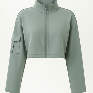 Sudadera Personalizada de Manga Larga con Cuello Alto, Ropa Deportiva para Gimnasio, Conjuntos Deportivos para Mujer, Top de Entrenamiento para Mujer - Product Image 2
