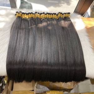 PRECIO DE FÁBRICA 100% PURE SOLO DONANTE RECTO NATURAL NEGRO PARA BLANQUEAR EXTENSIONES DE CABELLO HUMANO BRASILEÑO ALINEADO CON CUTICULAS - Product Image 4