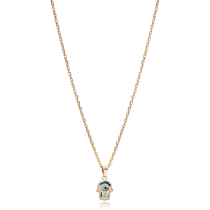 Collier avec pendentif œil turc en forme de Hamsa, en argent sterling 925, fait main, bijoux pour femmes, mariage, fiançailles, fête - Product Image 3