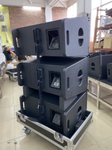 Nhỏ gọn 600W 8Ohm duy nhất 12inch dòng mảng Hệ thống đám cưới cổ điển Nhà thờ V12 xách tay gỗ bạch dương ván ép với nam châm Neodymium - Product Image 3