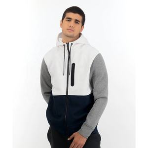 Custom Streetwear Fashion Men Zip up Hoodie Sweatshirt 60% Cotton 40% Polyester <b>Thick</b> <b>Fleece</b> Long Sleeve Pullover Hoodies Men - Product Image 1