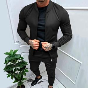 Ensemble sweat-shirt et pantalon de survêtement chaud en velours pour homme, imprimé, ample, respirant, pour le travail, les déplacements en extérieur, décontracté, style américain - Product Image 5