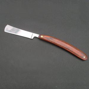 Cuchillo de Afeitar de Acero Inoxidable Desechable, Navaja Plegable DE UNA Sola Hoja con Mango de Madera para Salón, Bikini Corporal - Product Image 2