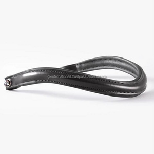 Banda para cejas de caballo de cuero inglés negro en todas las formas y colores de tamaños personalizados con banda para cejas de caballo de cuero con relleno suave elevado - Product Image 4