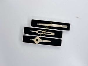 Pince à épiler en acier inoxydable de haute qualité, couleur nude foncé, pointe fine, logo personnalisé, outils de beauté, durable, légère, précision. - Product Image 5