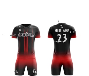 100% polyester hommes maillot de football équipe uniformes nom Logo avant OEM Service pour hommes femmes jeunes enfants coupe automatisée - Product Image 1