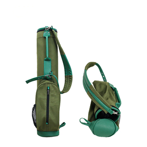 Vert Olive Foncé Vintage Toile Golf Stand Sac Ciré Toile Nylon 1000d Golf Voyage Sac Golf Dimanche Sac LCGB-0030 - Product Image 2