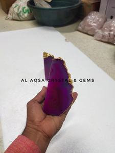 Agate Booked Pink White Carved Engraved Souvenir <b>Bookend</b> Size 7-8 Inch - Product Image 5