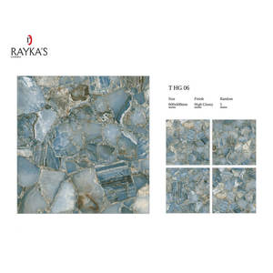 Azulejos de porcelana de cerámica esmaltada de mármol de 600x600mm de calidad superior para uso interior del piso de la sala de estar - Product Image 1