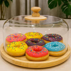 Support à cupcakes de haute qualité pour mariage, anniversaire, fête, dessert, finition en bois naturel, au meilleur prix - Product Image 1