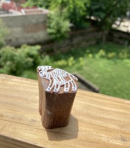 Bloc d'impression manuel en bois de teck sculpté à la main |   Motifs mixtes |   Outils de sérigraphie textile - Product Image 5