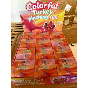 Colorful Turkey Pinching Fun Thanksgiving <b>Squishy</b> Wholesale - Product Image 1