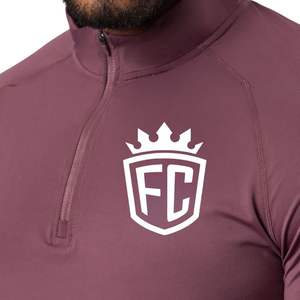 Haut de performance pour homme, col montant 1/4 zip, respirant, extensible, pour la salle de sport, l'entraînement et les sports - Product Image 4