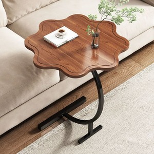 Mesa de centro redonda grande de madera para salas de estar espaciosas, perfecta para reuniones familiares y un ambiente hogareño elegante - Product Image 5