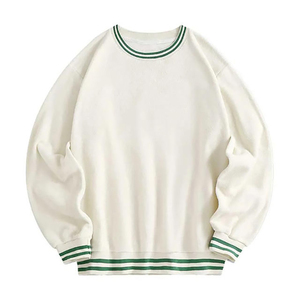 Meilleures ventes OEM 100% coton vierge Pull sur sweats à capuche unisexes unis Vente en gros de sweats à col rond pour hommes - Product Image 1