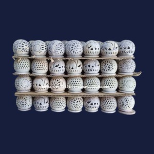 Grossiste indien du meilleur fournisseur de produits en stéatite Handi sculpté à la main avec forme ronde utilisé pour les cadeaux d'affaires Article à usage - Product Image 1