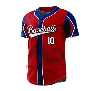 Camisetas de Béisbol Transpirables con Sublimación Completa, Camisetas de Softbol para Equipos, Nombres de Jugadores, Manga Corta, Secado Rápido - Product Image 2