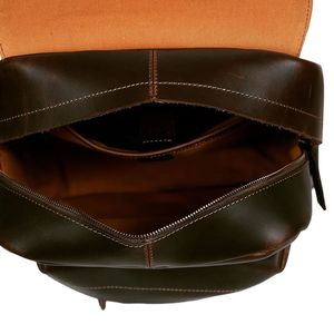 Premium Quality Handmade Genuine <b>Leather</b> <b>Backpack</b> With Comfortable Adjustable Shoulder Strap English Style Supplier Manufacturer - Product Image 2