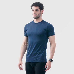 OEM hombres Muscle Fit camiseta 230 GSM poliéster algodón hombres entrenamiento compresión térmica Jersey manga corta Slim Fit camisetas - Product Image 2