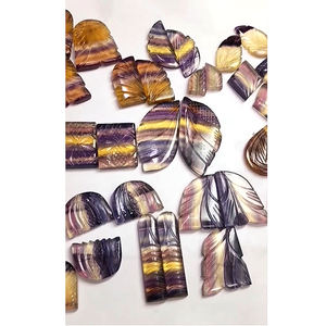 Fluorita Natural 15-30mm tallado pera rectángulo piedras 9600 Cts lote Iroc ventas alta calidad fluorita suelta piedra preciosa tallada de lujo - Product Image 1