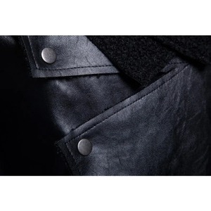 Abrigo de cuero personalizado para hombre, chaqueta punk rock irregular, estilo Otoño, nuevo - Product Image 6