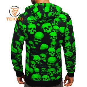 Sweats à capuche personnalisés pour hommes, vente en gros bon marché, pull à capuche tricoté à motif imprimé en tissu polaire 100% polyester - Product Image 2