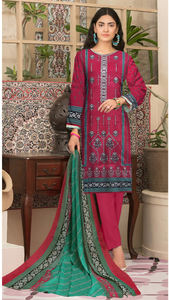 Robes d'été sur mesure en 3 pièces, shalwar kameez pakistanais, vêtements de marque originaux brodés, vêtements de créateur pour adultes, autres robes - Product Image 3