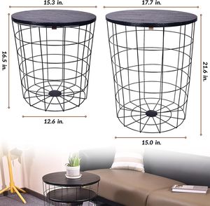 Durable industrial metal coffee table with heavy frame perfect for rustic living room and lounge interiors - Product Image 4