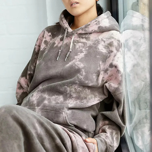 Sudadera con capucha de manga larga de algodón 100% para mujer Logotipo personalizado Sudaderas de temporada de invierno holgadas con logotipo frontal - Product Image 5