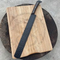 Couteau à découper la viande forgé en acier inoxydable professionnel poitrine trancher la dinde 9 pouces BBQ fourchette ensemble couteau à poitrine en acier VG-10