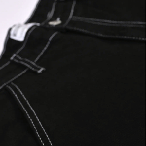 High Quality 100% Cotton Denim Pants Wholesale Slim Fit Men's Jeans Streetwear Distressed Colored Enzyme Straight Style Autumn - Product Image 6