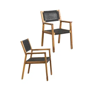 Vente en gros de chaise pliante en bois de bonne qualité en bois d'acacia Service OEM/ODM fabriqué au Vietnam Fabricant