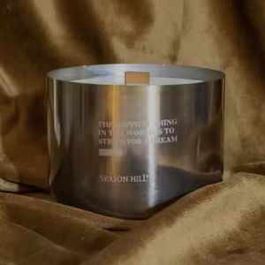 Vente en gros de pots à bougies et porte-bougies en acier inoxydable pour la décoration intérieure logo personnalisé vide cire de soja avec mat autres bougeoirs uniques - Product Image 3