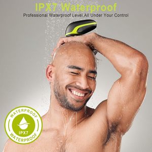 Mini Afeitadora Eléctrica Impermeable IPX7 con Cabezal Desmontable, Recortadora de Pelo para Hombres Calvos con Pantalla LED, Opción de Carga USB Húmeda/Seca - Product Image 4