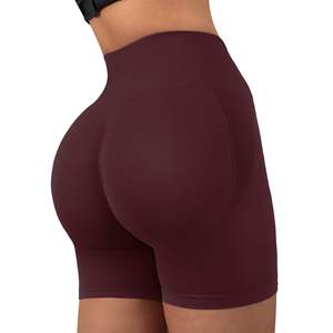 Pantalones cortos de Yoga sin costuras de cintura alta para mujer, mallas de entrenamiento, ropa deportiva para gimnasio, ropa deportiva reciclada hecha de Spandex/nailon - Product Image 5