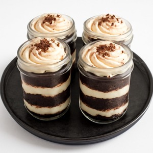 Bandeja de servicio de chocolate de metal decorativa, pieza elegante con acabado negro, agrega un toque de lujo a cualquier configuración festiva o de comedor - Product Image 4