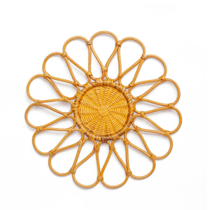 Assiette de charge en rotin tissé à la main Paramètres de table rustiques du Vietnam Tapis de plaque en osier naturel écologique - Product Image 1